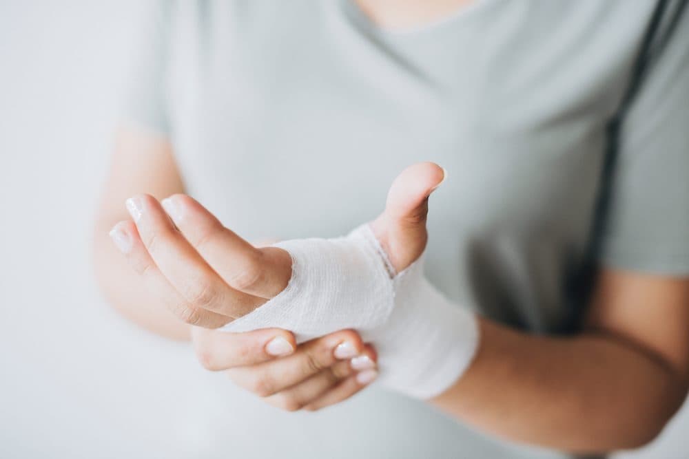 Image of bandaged hand